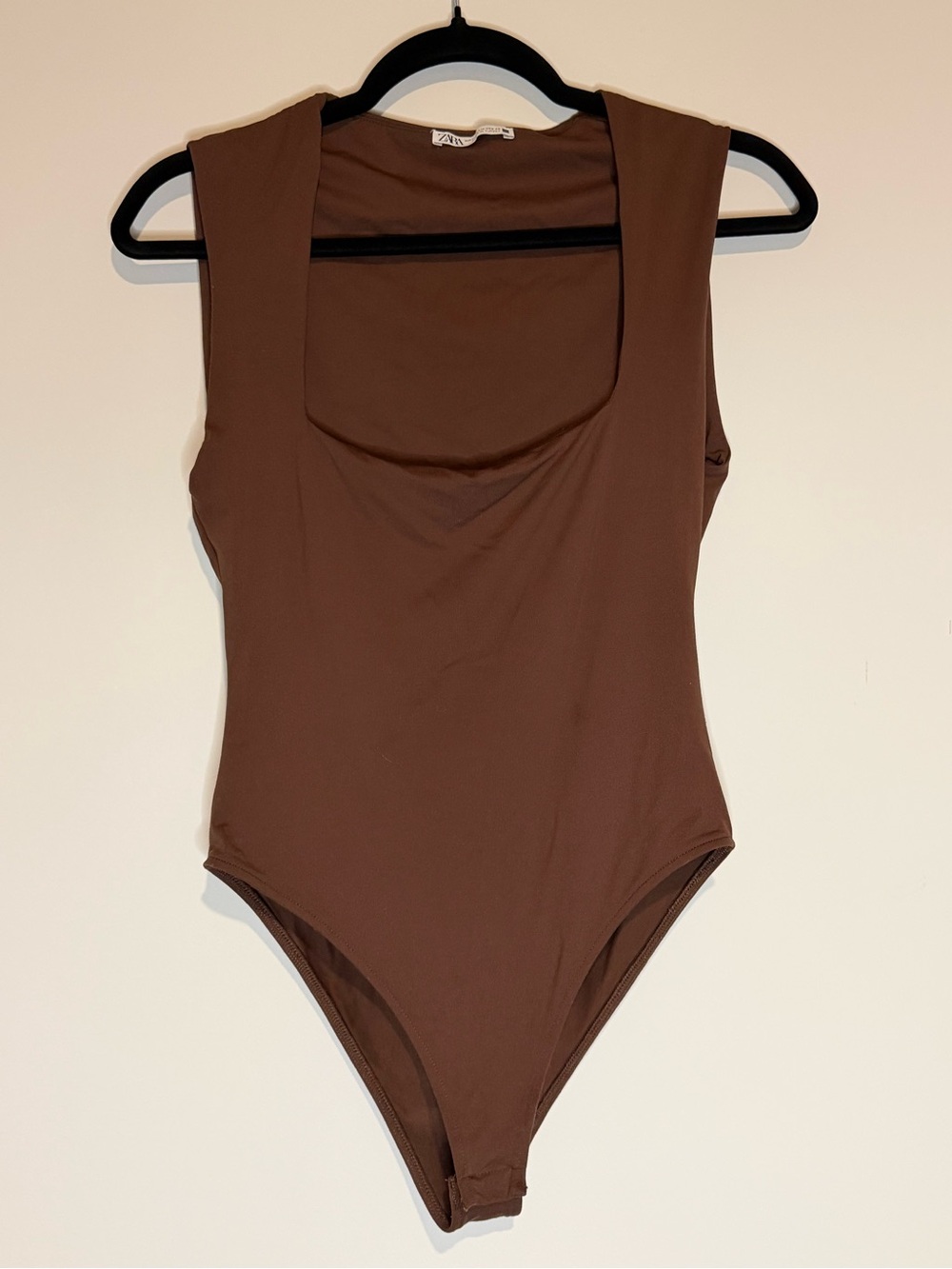 Zara Women’s Brown Bodysuit - Soft Stretch Blend